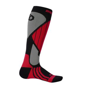 Ponožky Sensor Snow Pro čierna/červená/sivá 14200065 3/5 UK