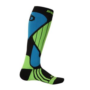 Ponožky Sensor Snow Pro čierna/zelená/modrá 14200064 3/5 UK