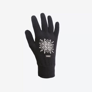 Pletené Merino rukavice Kama R104 110 čierna L