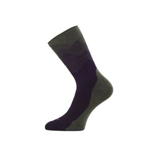 Merino ponožky Lasting FWN-696 zelené S (34-37)