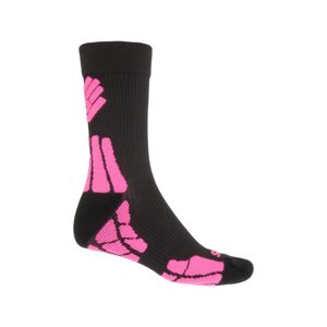 Ponožky Sensor Hiking New Merino Wool čierna / ružová 15200052 9/11 UK