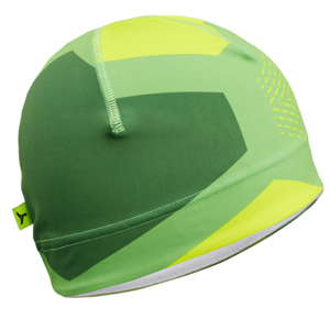 Jednovrstvová elastická čiapka Silvini Averau UA1535 green-neon S/M