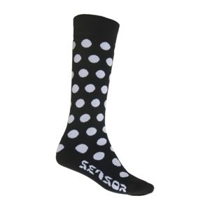 Ponožky Sensor Thermosnow Dots čierne 15200063 6/8 UK