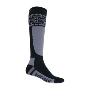 Ponožky Sensor Thermosnow NORWAY čierna / šedá 17200088 9/11 UK