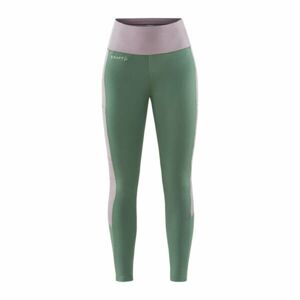 Dámske elastické nohavice CRAFT ADV Essence 2 zelené s fialovou 1911916-812436 XL