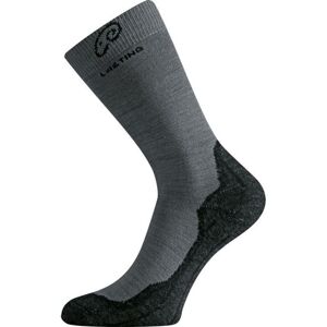 Ponožky Lasting WHI 809 šedé vlnené S (34-37)